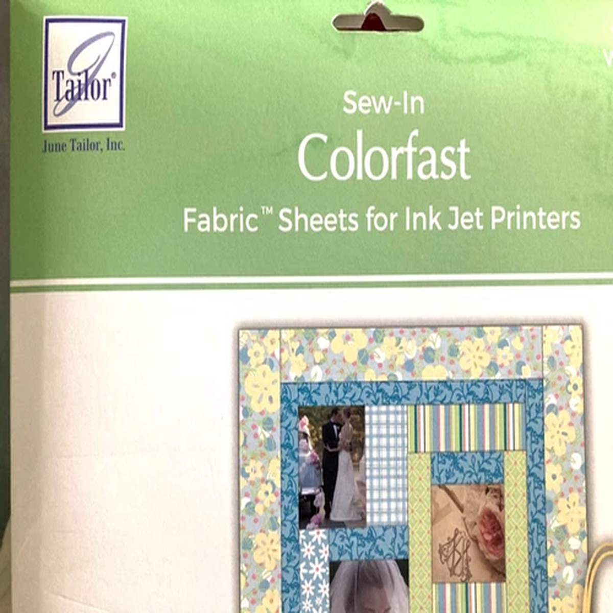 Colorfast Sew-In Printable Fabric Ink Jet Printers THREE 3 Sheets June Tailor