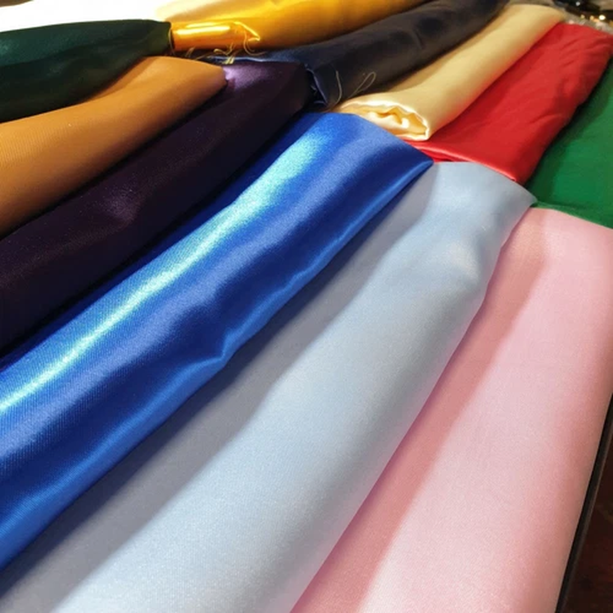 Silky Satin Fabric Plain Dress Craft Costume Quilting Wedding Material 58"