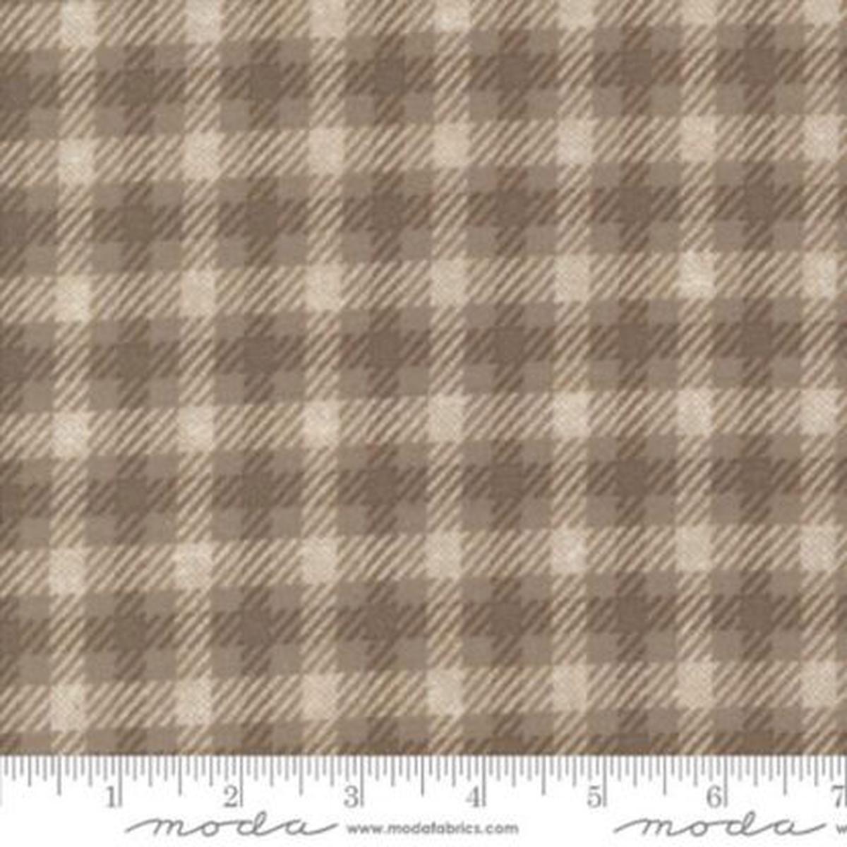 100% Cotton Flannel  Farmhouse Flannels III  49273-13F  Cocoa  Primitive Gatherings for Moda