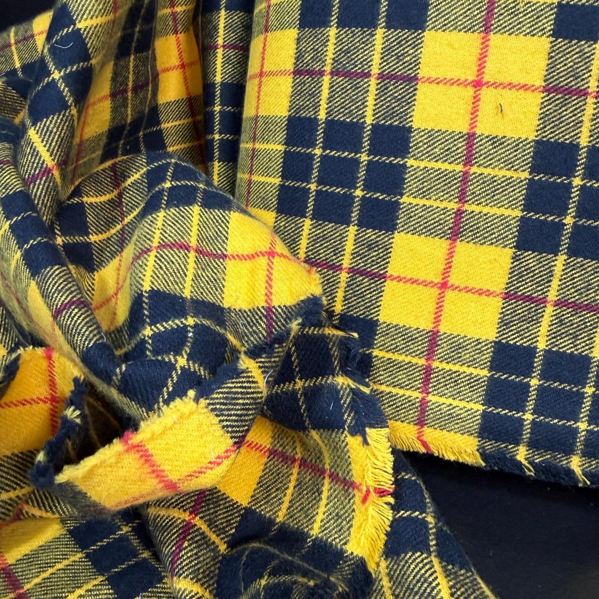 Yelllow/Red Plaid Flannel - Deadstock