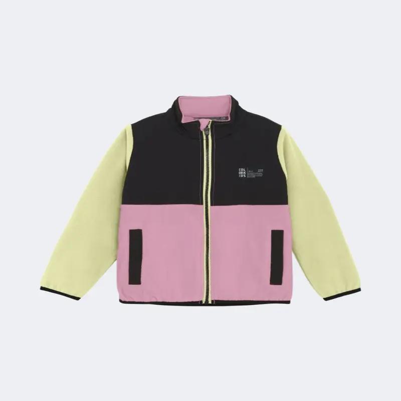 Color Kids Girls Skiing Fleece Bonbon