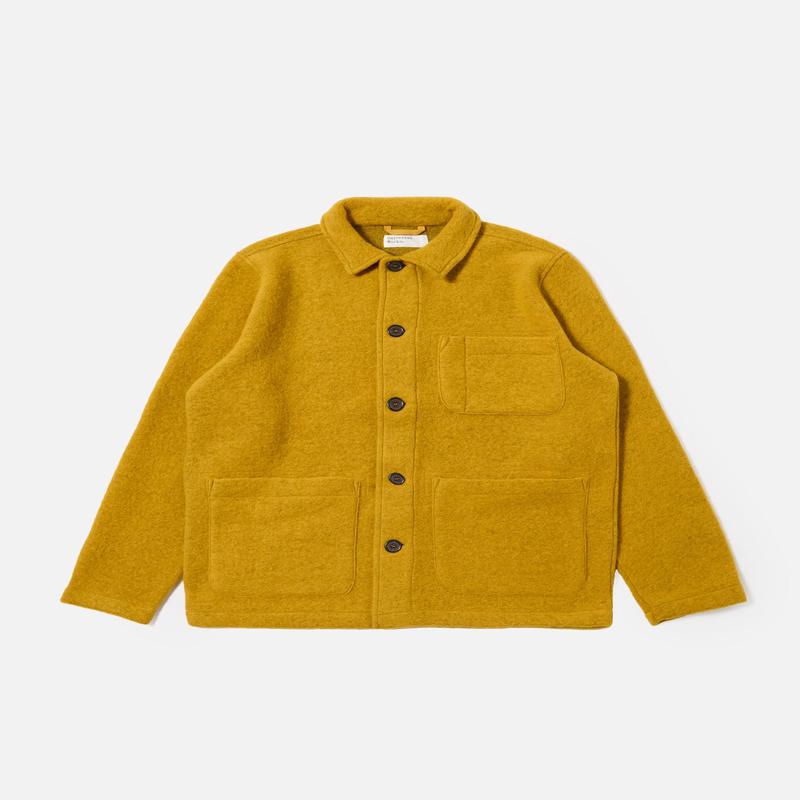 Yellow Wool Fleece Field Jacket