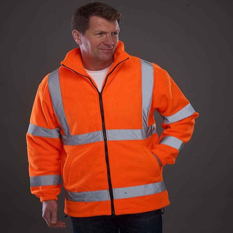Yoko Hi-Vis Heavyweight Fleece Jacket | Orange