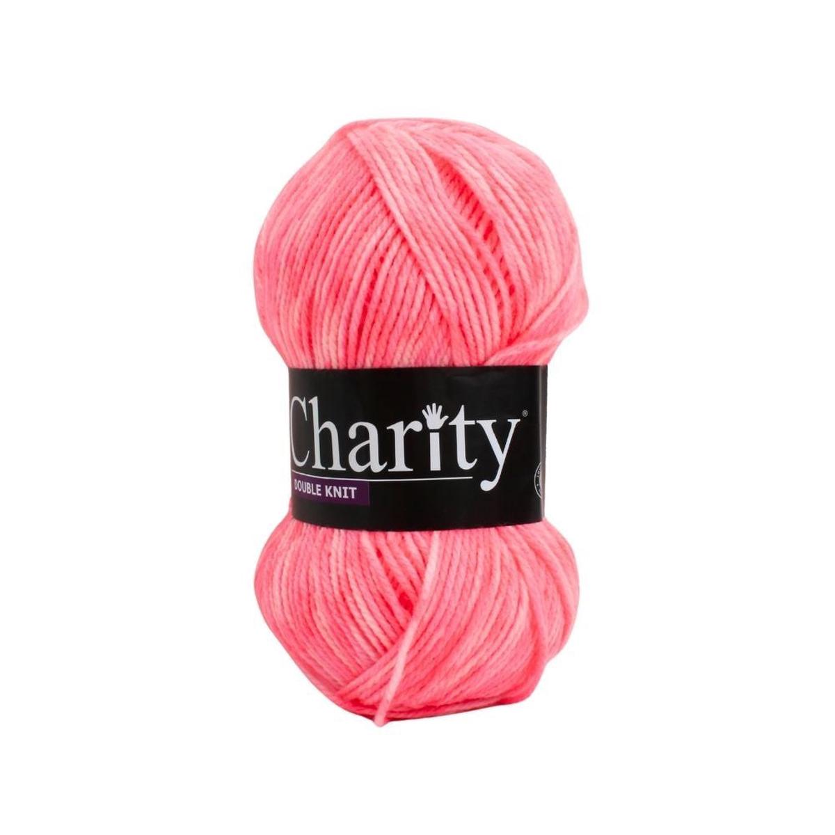 CHARITY P/SKEIN PRINT D.K 100G ELECTRIC FLAMIN