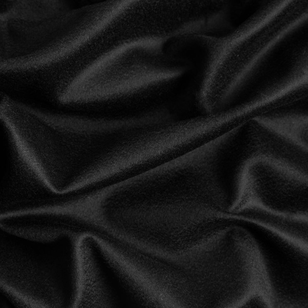 100 Cashmere Suiting Fabric - Black - Made in Italy