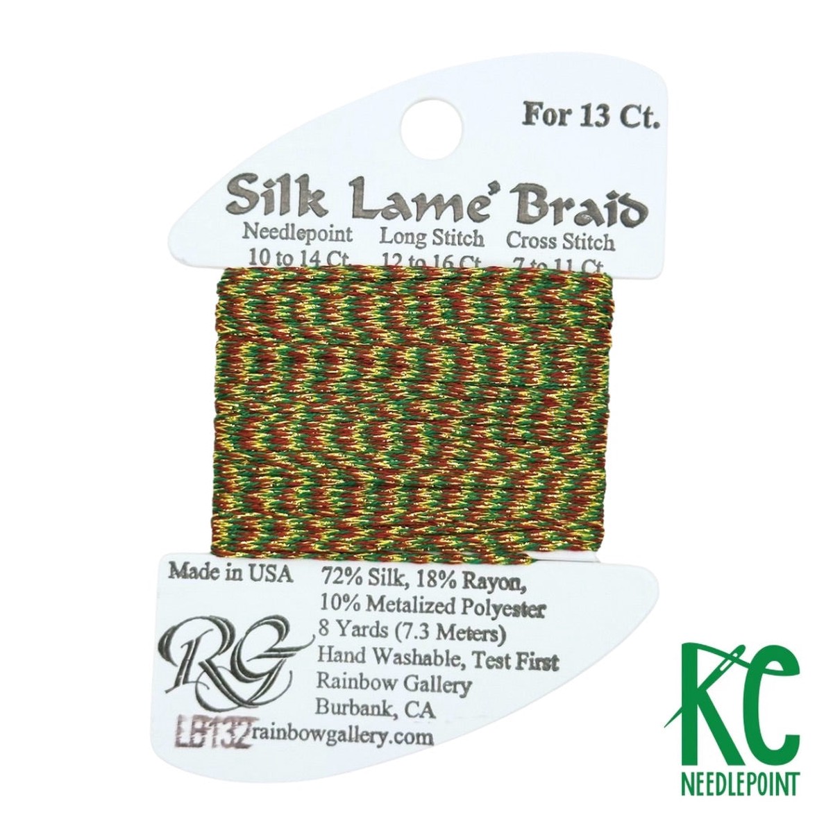 Silk Lam Braid LB132 Christmas