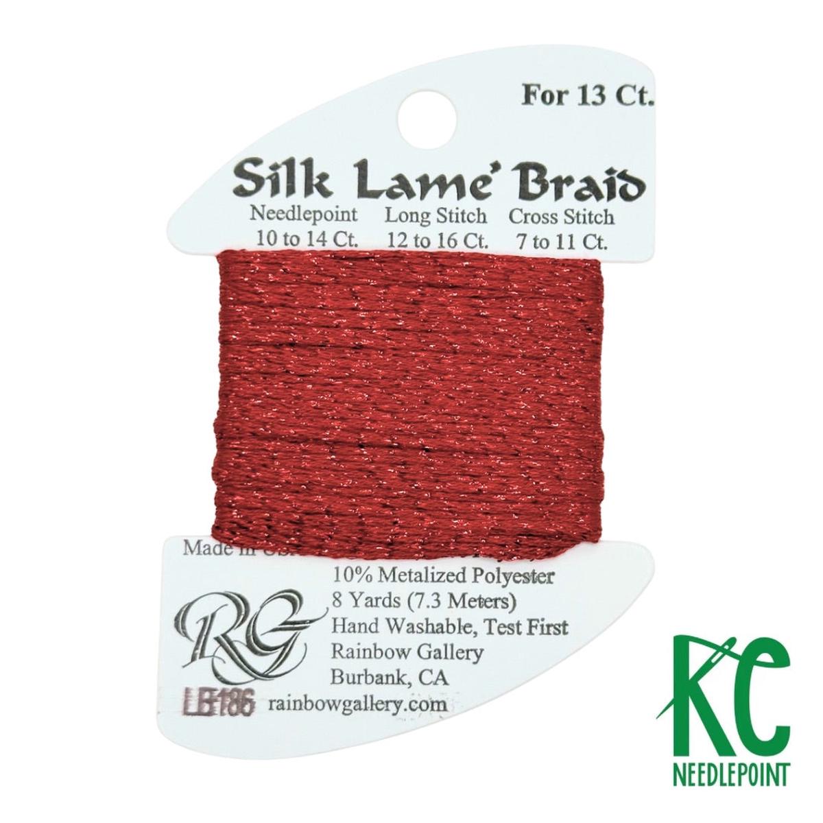 Silk Lam Braid LB186 Fiery Red