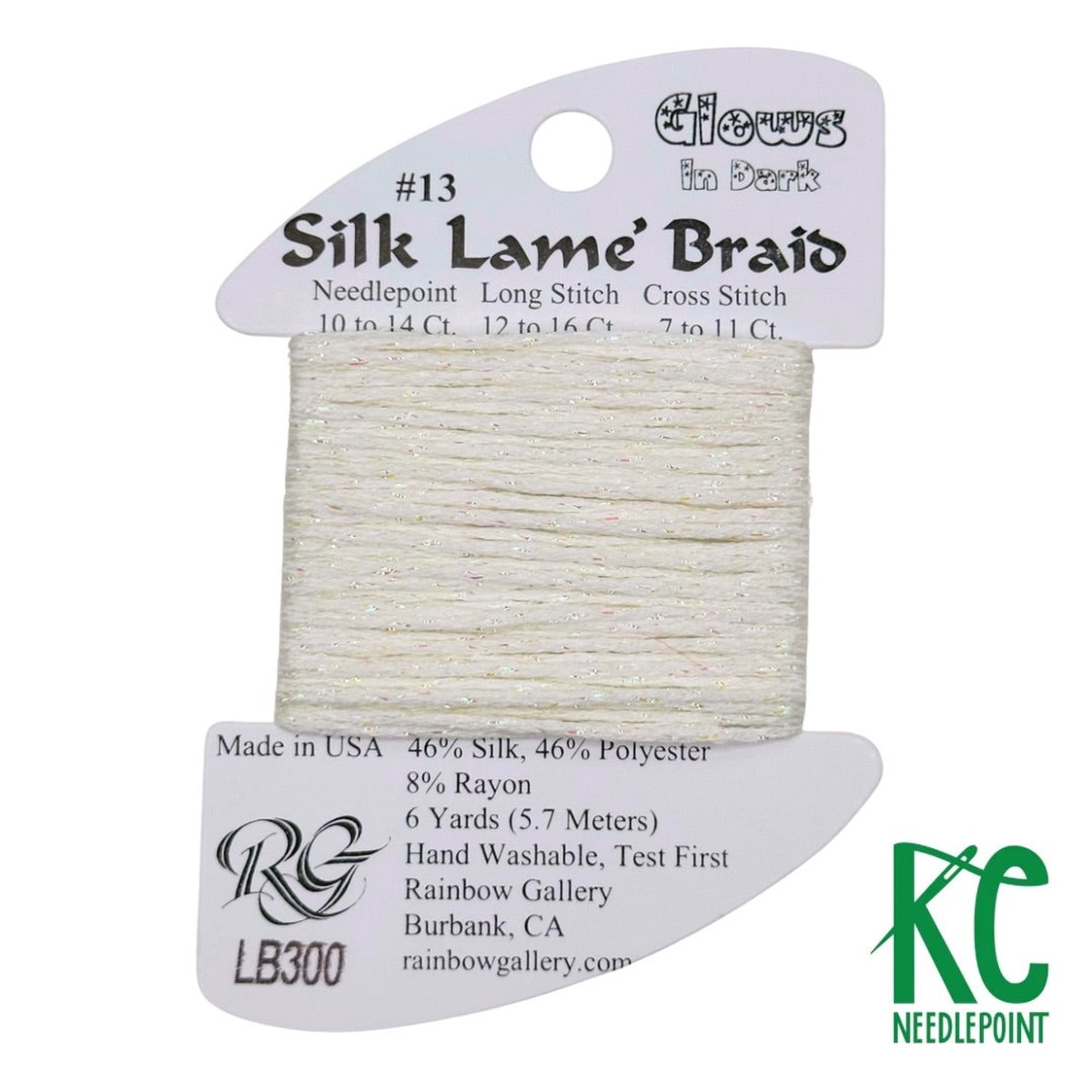 Silk Lam Braid LB300 Glow in the Dark White