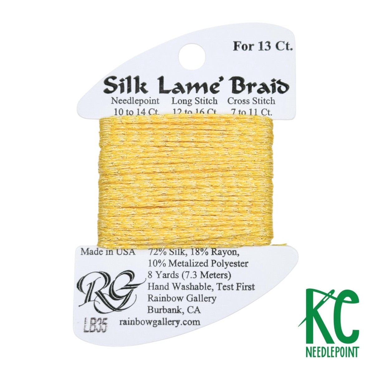Silk Lam Braid LB35 Buttercup