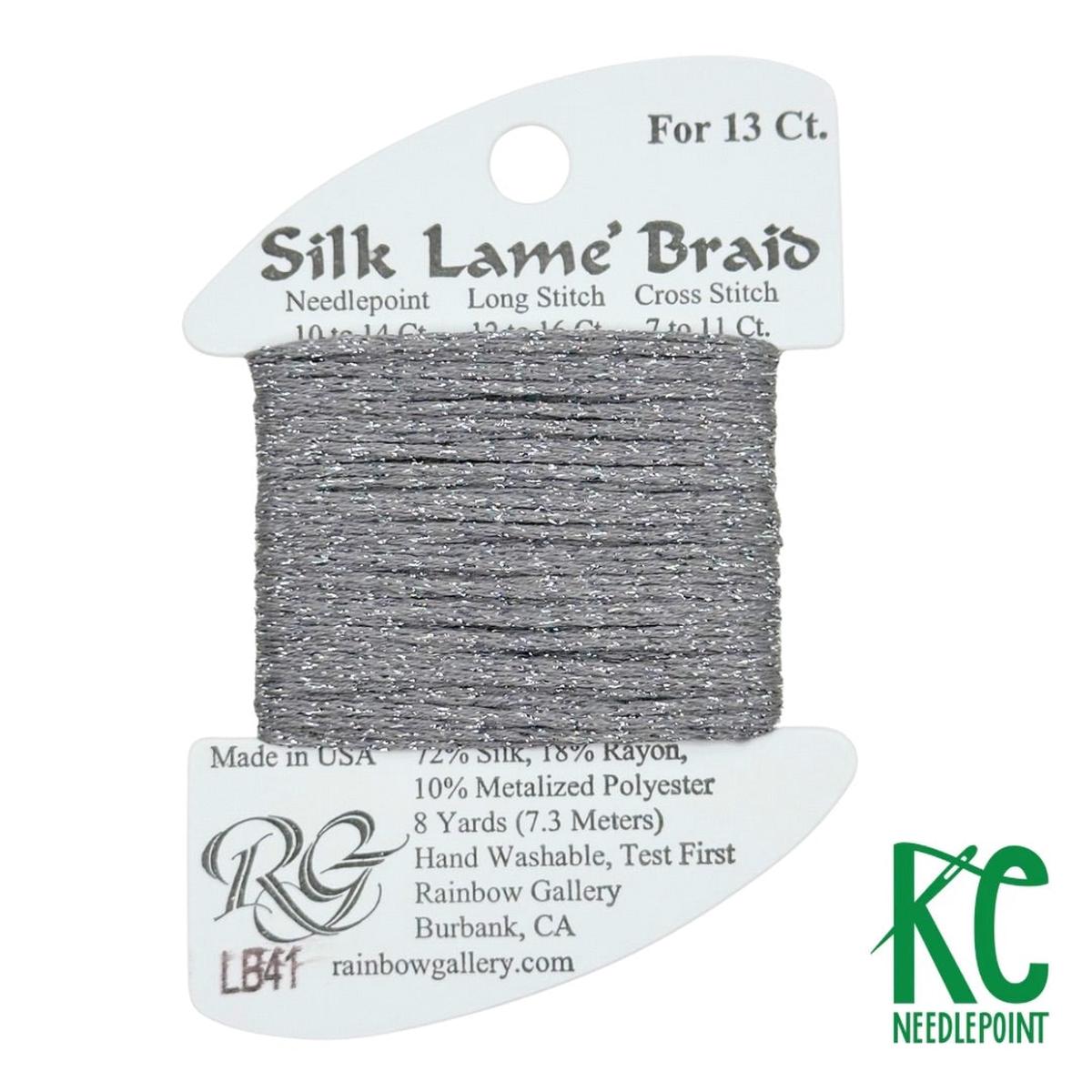 Silk Lam Braid LB41 Pewter