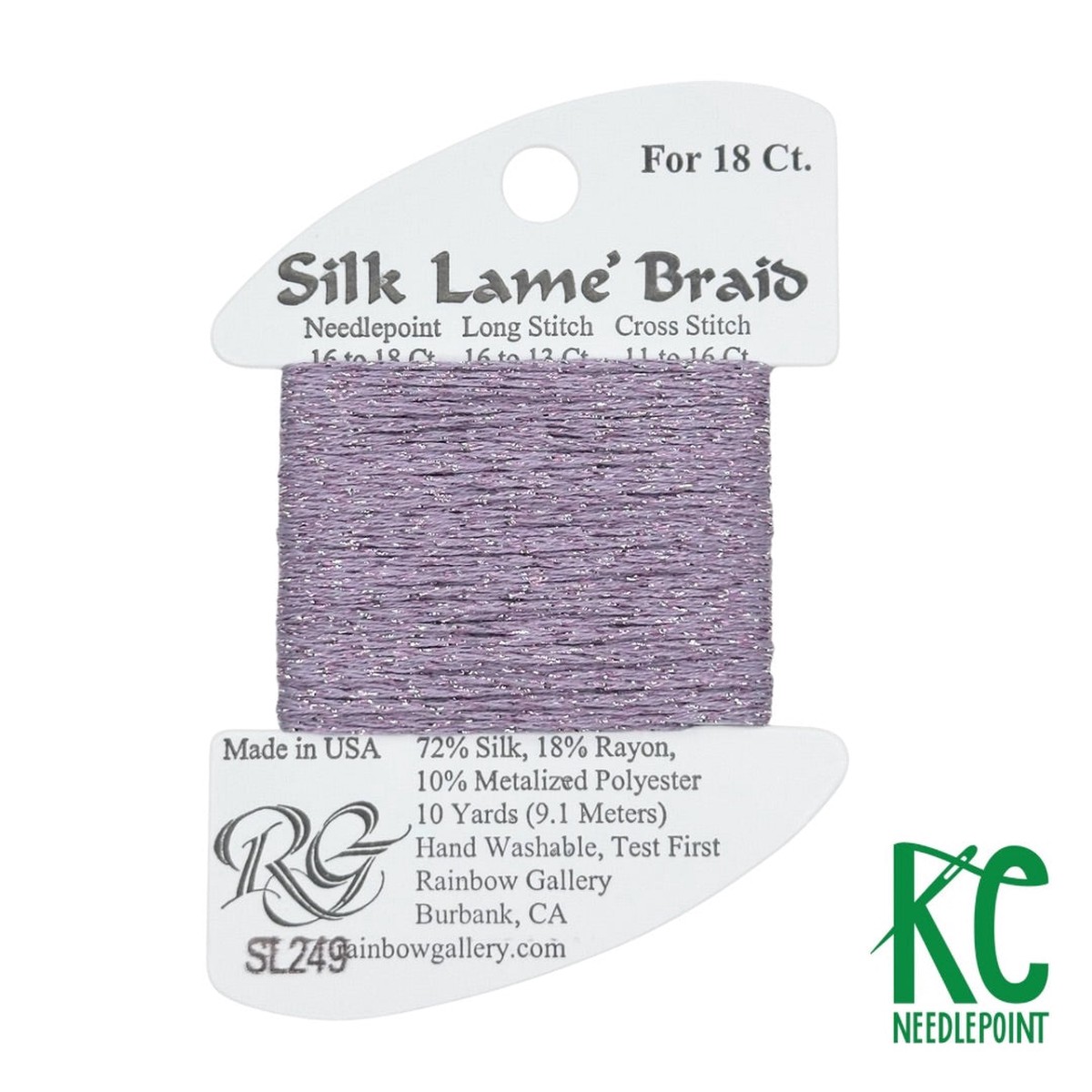 Silk Lam Braid SL249 Pale Mauve