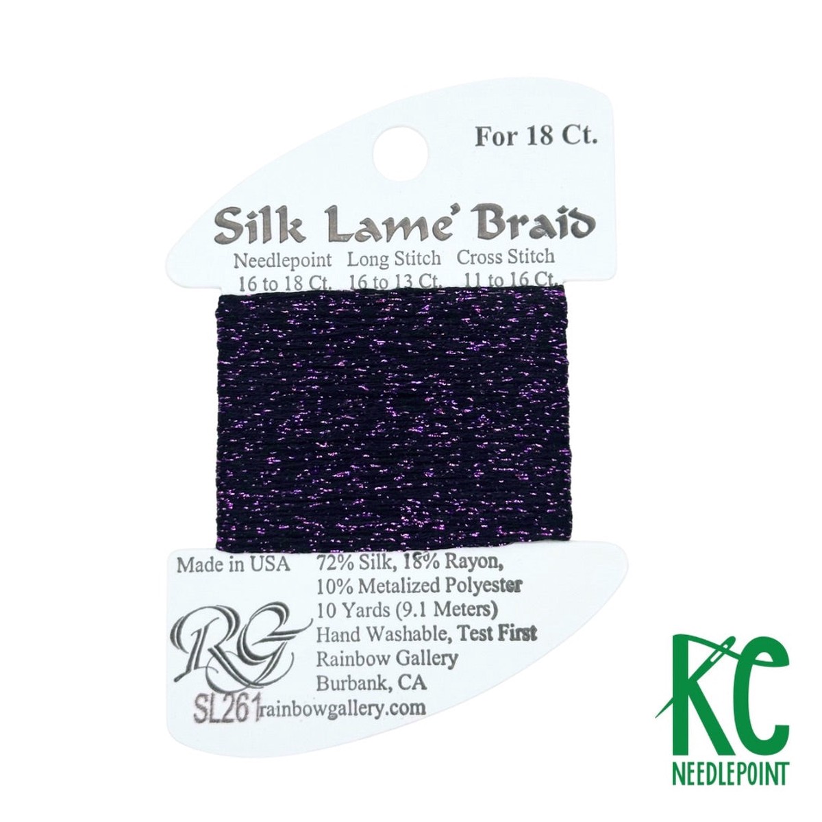 Silk Lam Braid SL261 Eggplant
