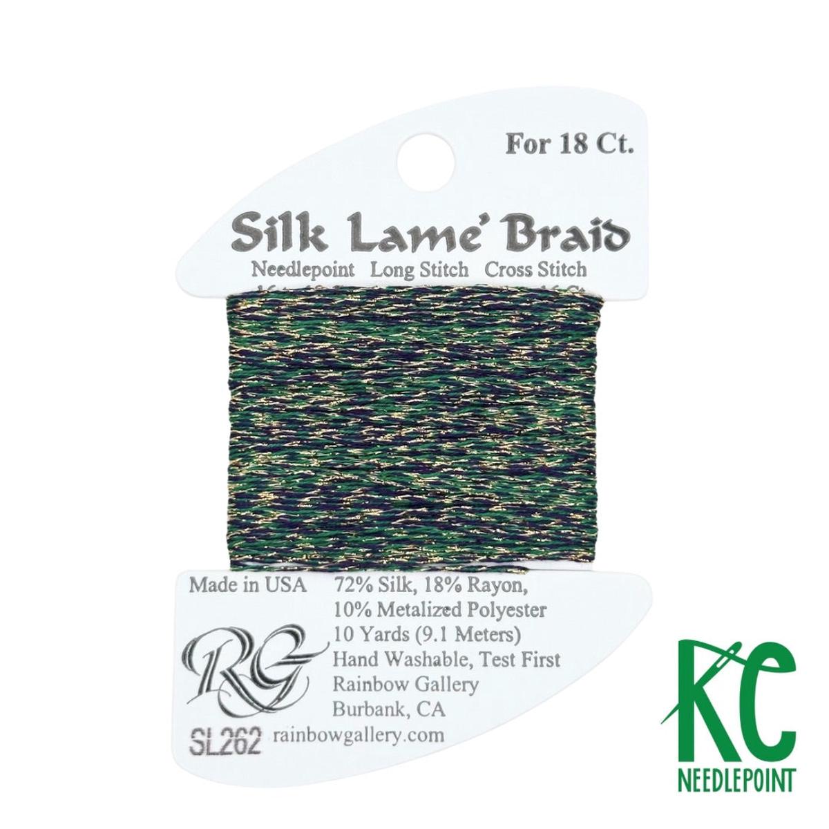 Silk Lam Braid SL262 Mardi Gras