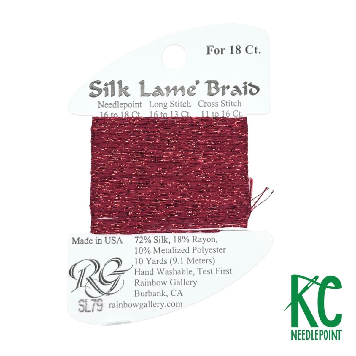 Silk Lam Braid SL79 Dark Cherry