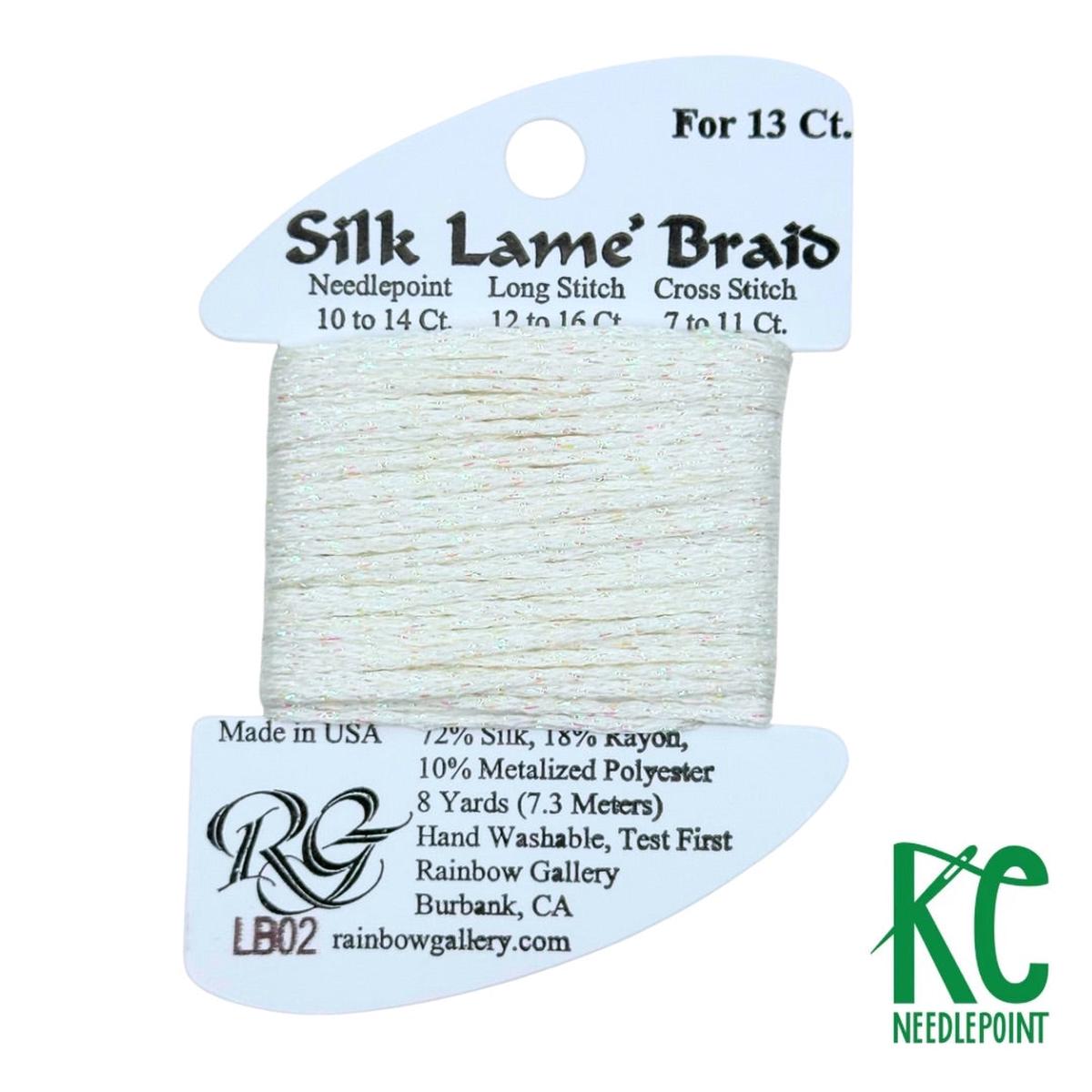 Silk Lam Braid LB02 White