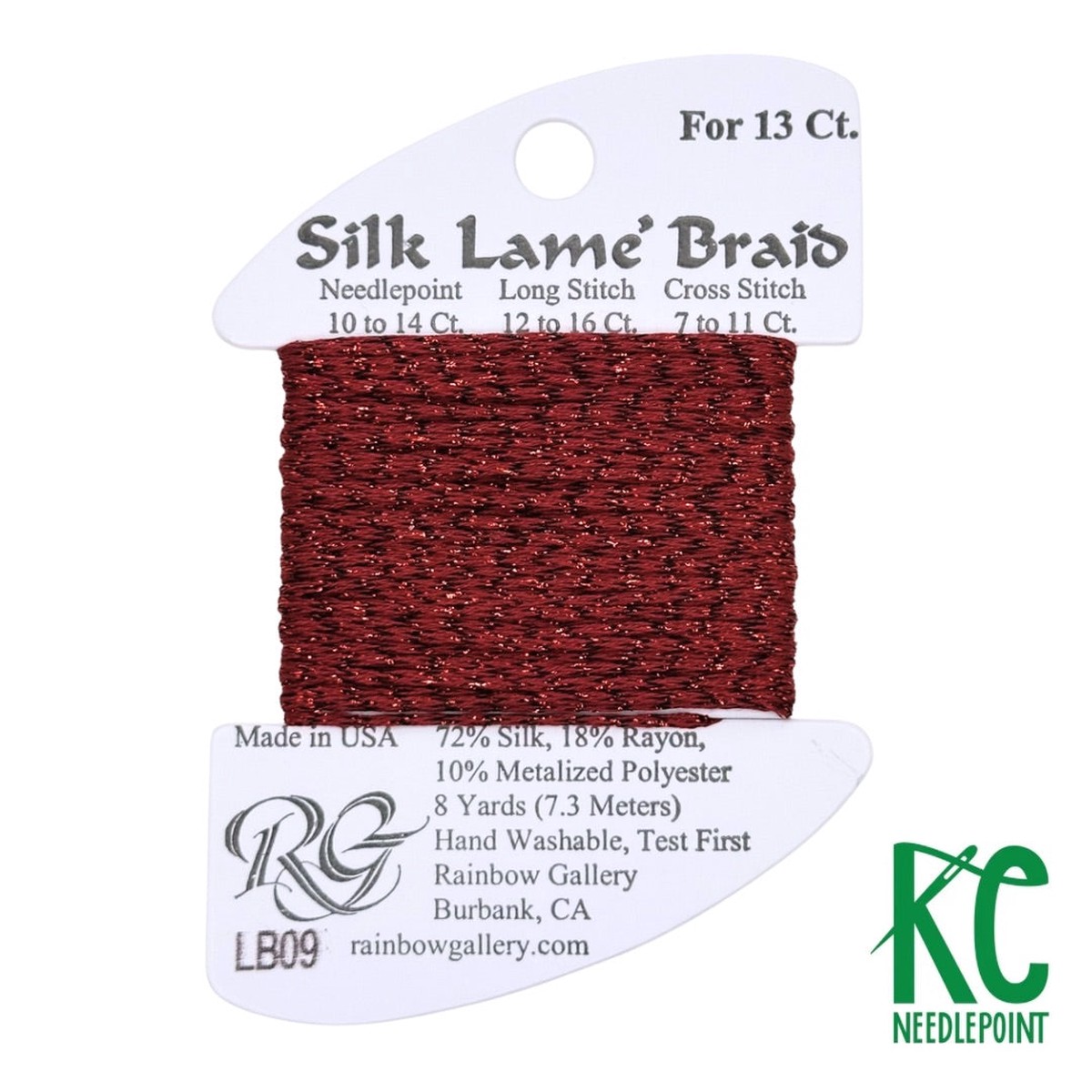 Silk Lam Braid LB09 Dark Red