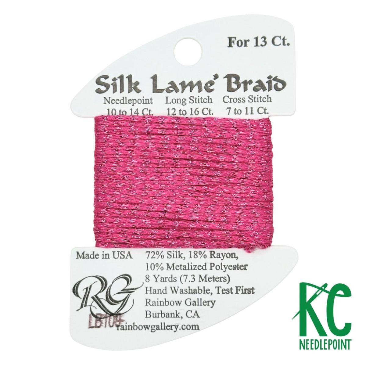 Silk Lam Braid LB109 Medium Raspberry