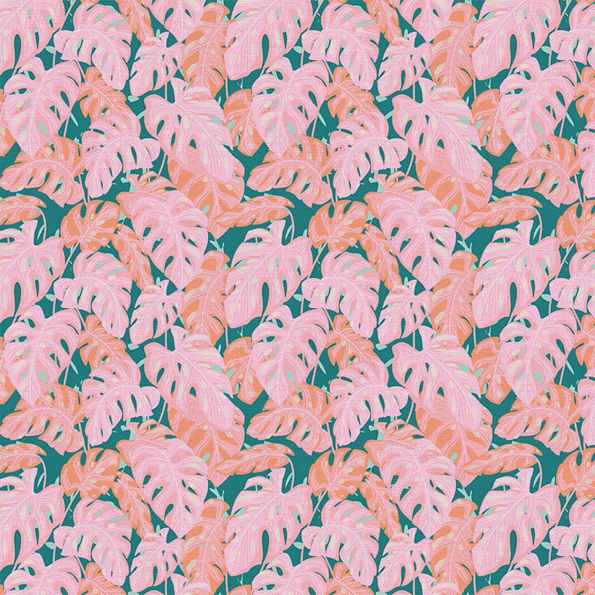 Monstera Canopy - Pink/Teal