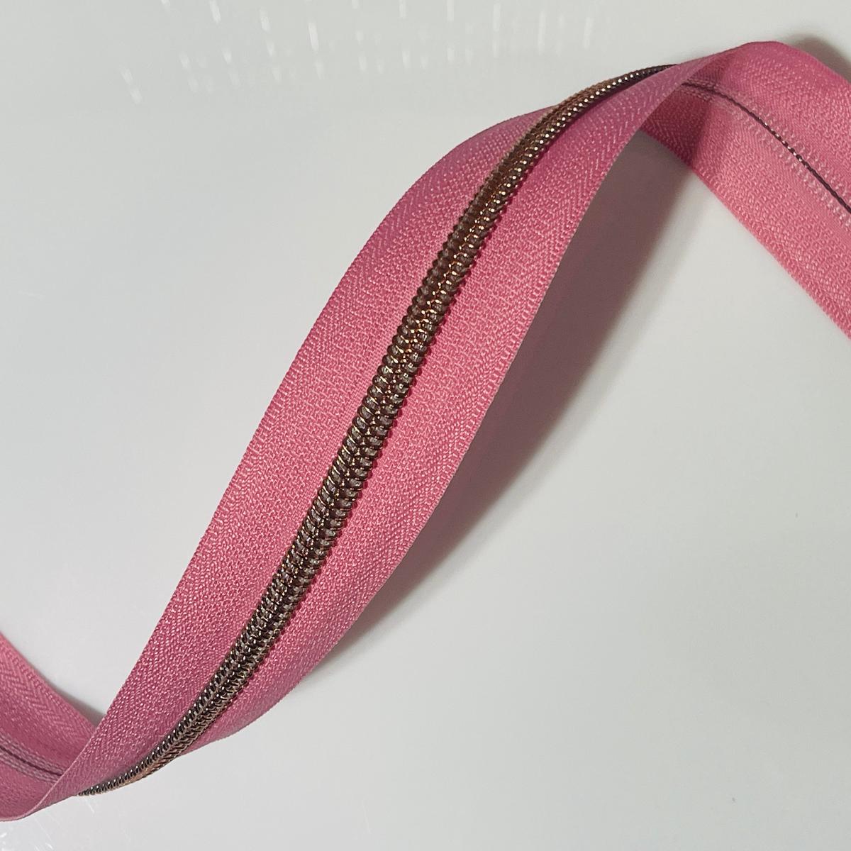 #5 Zipper Tape - 3 yard cut - Carnation Pink 769 - Fuchsia