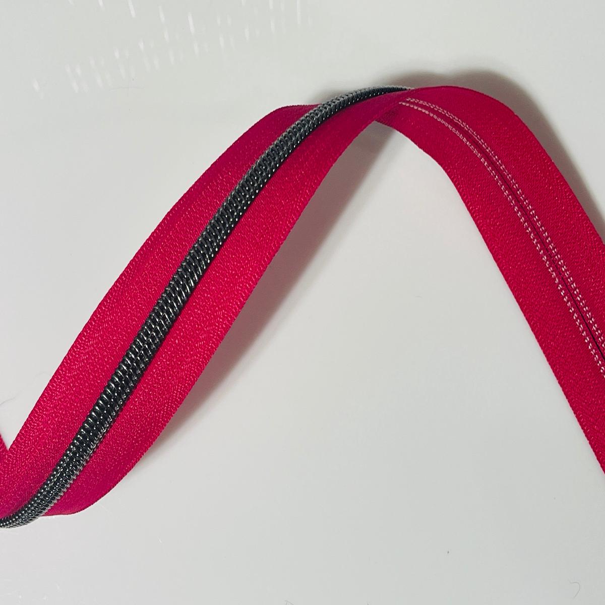 #5 Zipper Tape - 3 yard cut - Fuchsia 145