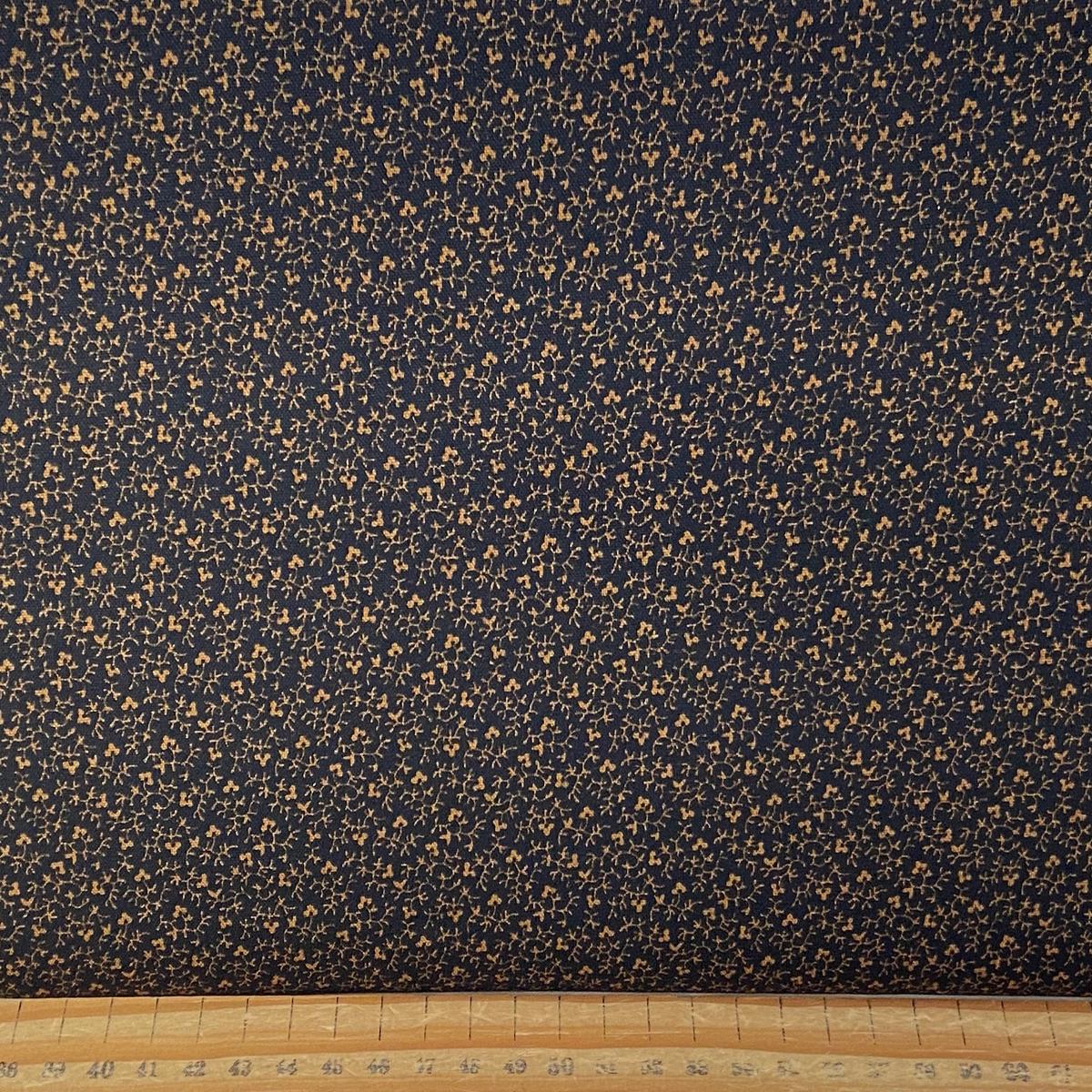 Andover Tonal Ditzy Tiny Flowers Peppercorn Black Cotton Fabric by the 1/4 Metre*