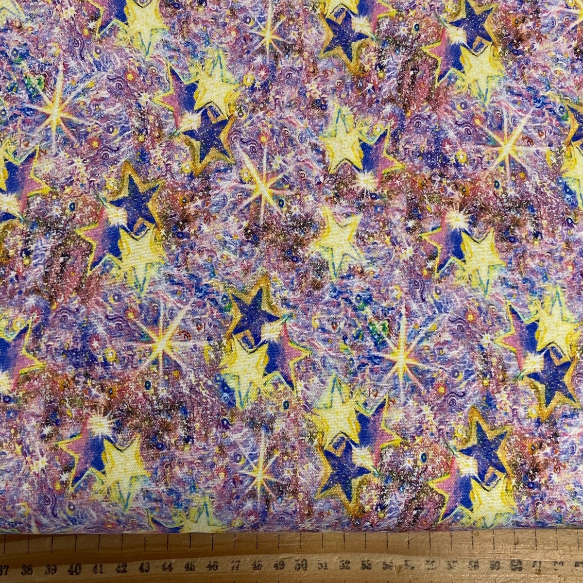 Josephine Wall 3 Wishes Astral Voyage Twinkle Stars Cotton Fabric by 1/4 Metre*