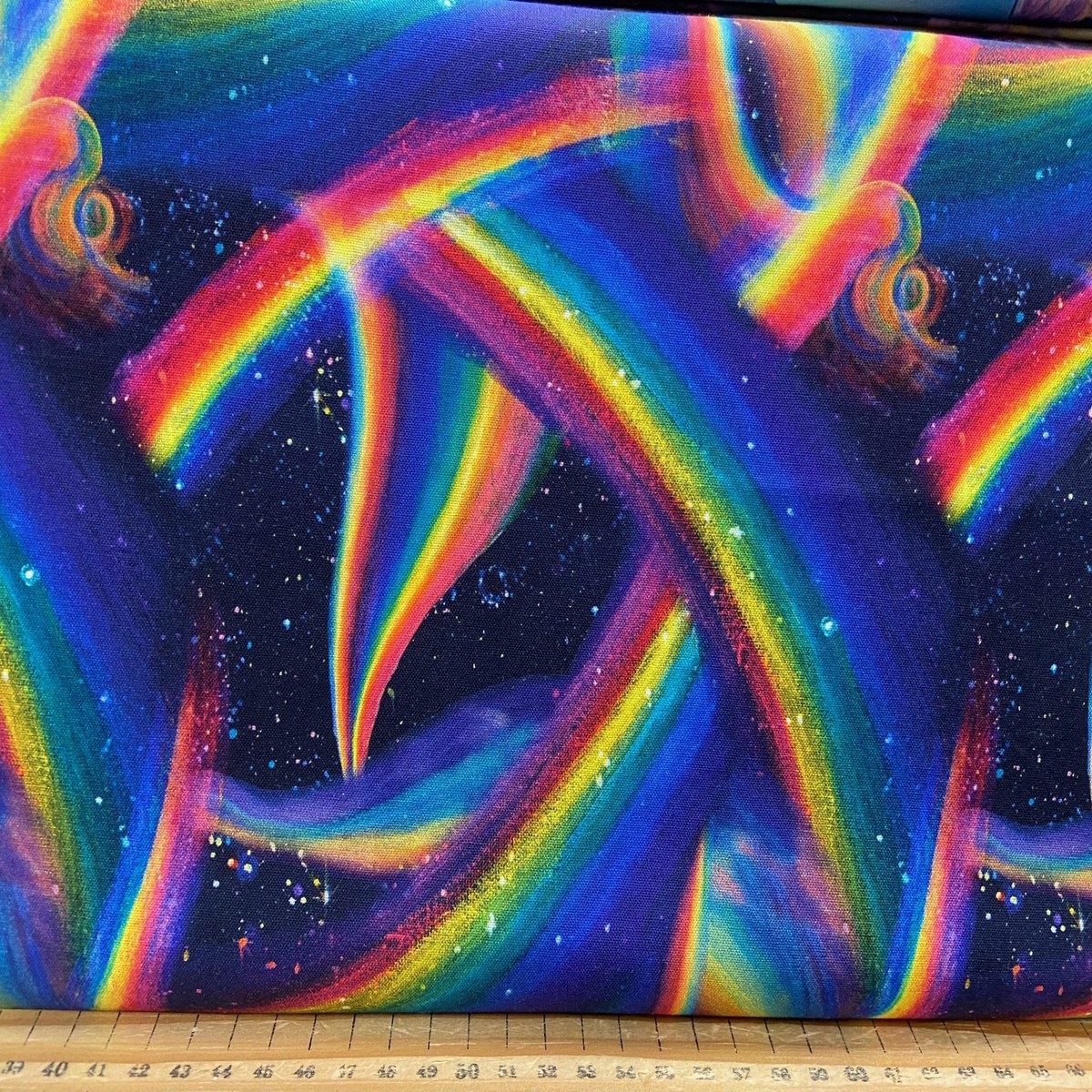 Josephine Wall for 3 Wishes World of Wonder Rainbows Cotton Fabric by 1/4 Metre*