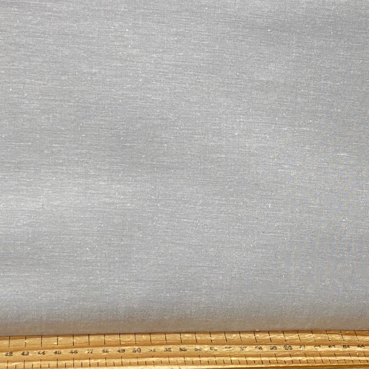 John Louden Yarn Dyed Cotton Poplin Light Grey Fabric by 1/2 Metre