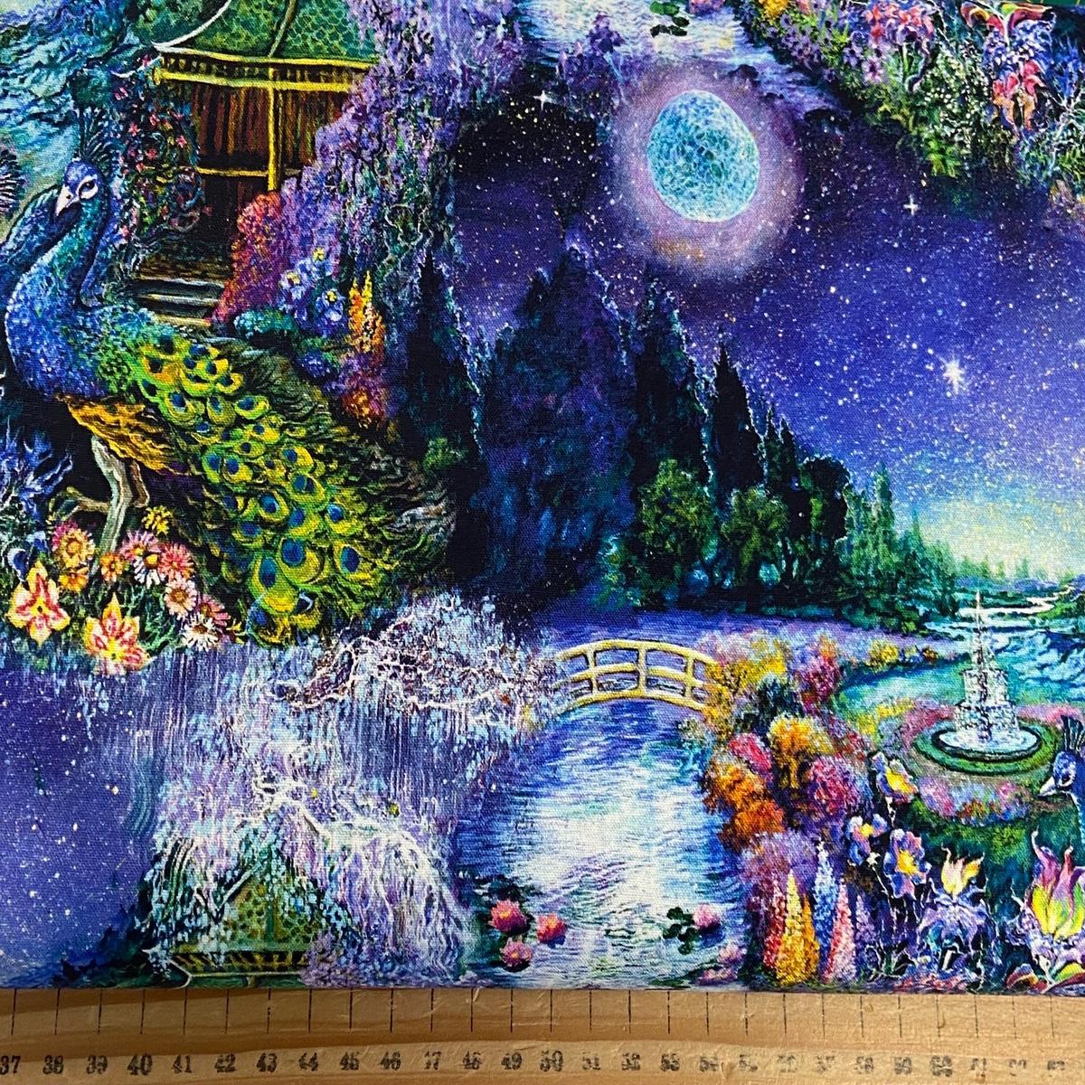 Josephine Wall 3 Wishes Astral Voyage Cosmic Village Cotton Fabric by 1/4 Metre*