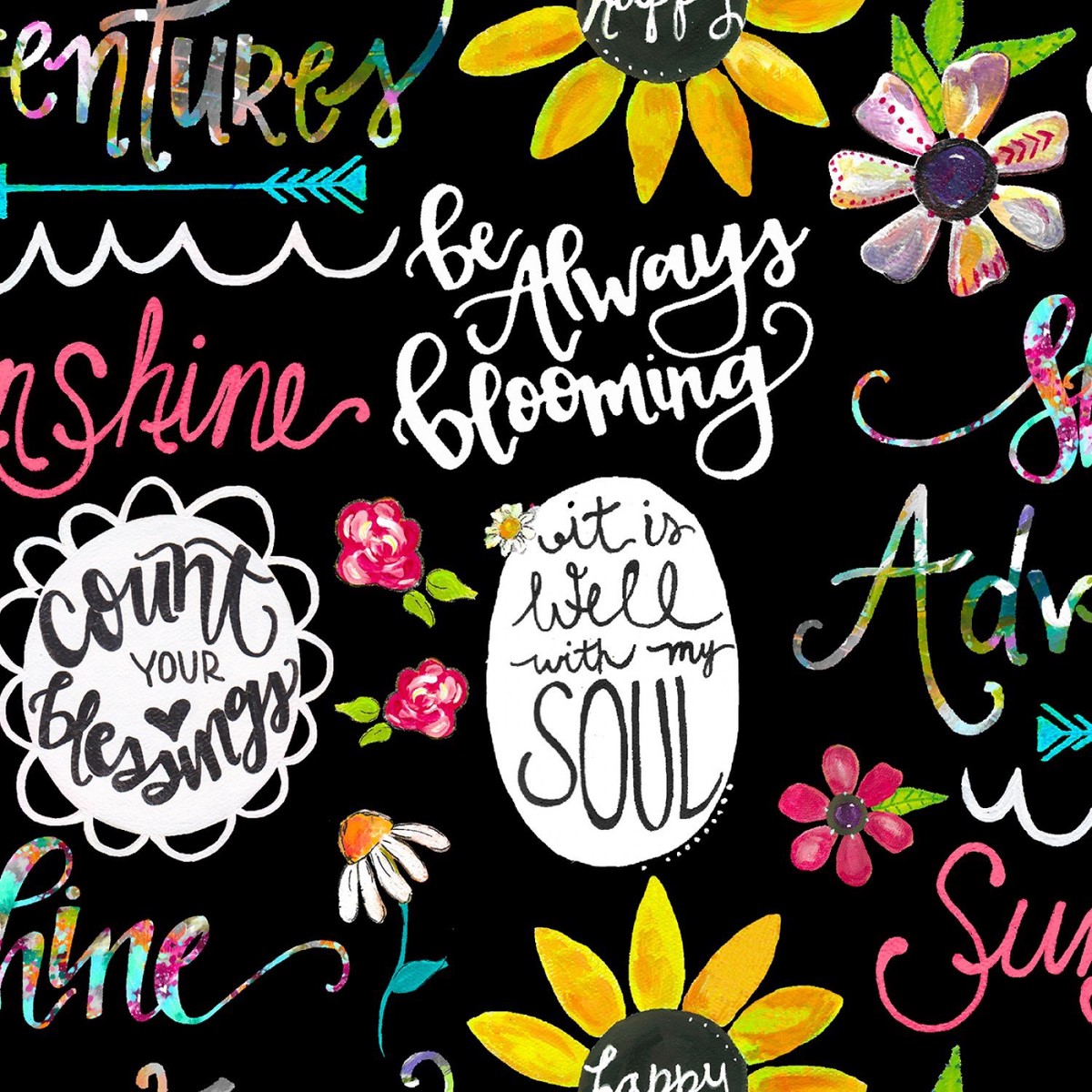 Joy Blooms Expressions Black