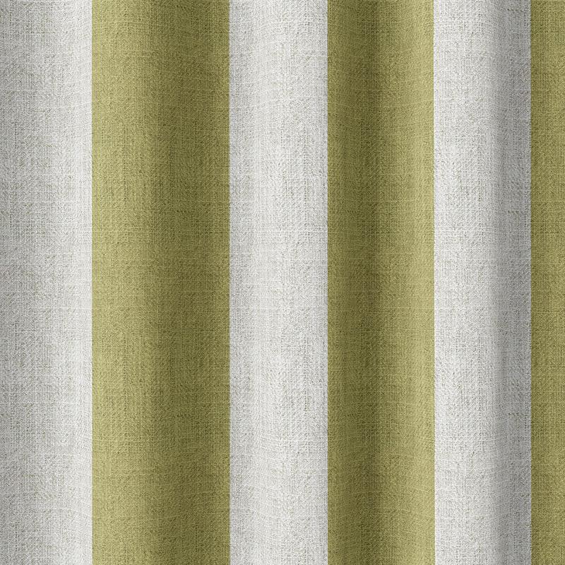 'Eve Pastures' Fabric by the Metre (Chartreuse Green/ White)
