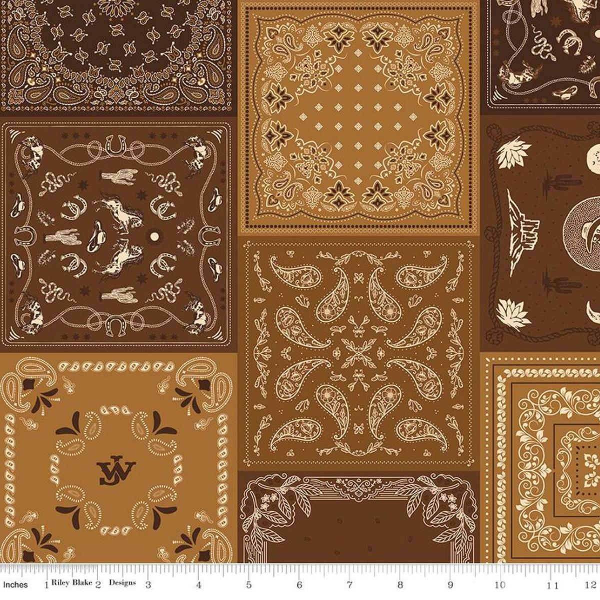 John Wayne American Bandana Brown