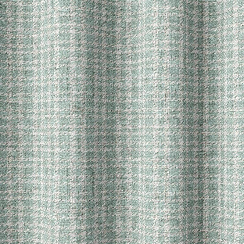 'Circe' Fabric by the Metre (Aqua Blue/ White)
