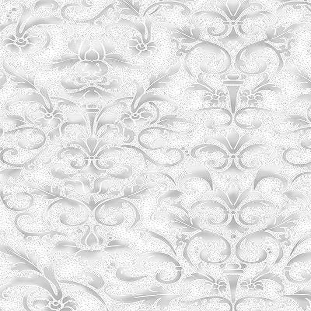 Joyful Traditions Damask By Hoffman Ice / Silver