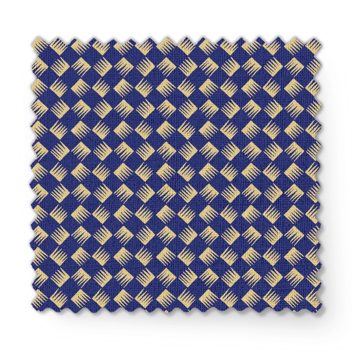 Zulu - Stamped Blue Fabric
