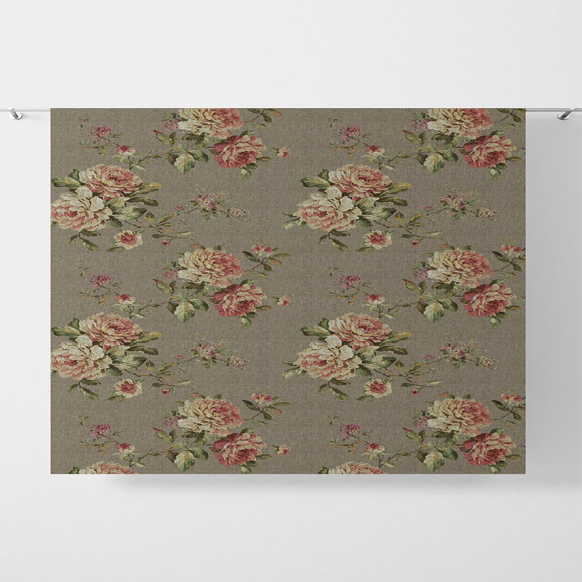 \Bradberry Mountain\ Fabric by the Metre (Grey/ Green/ Pink)